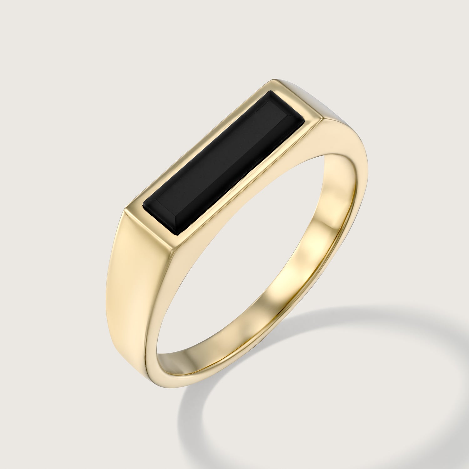 Samantha Gold Ring with Black Onyx