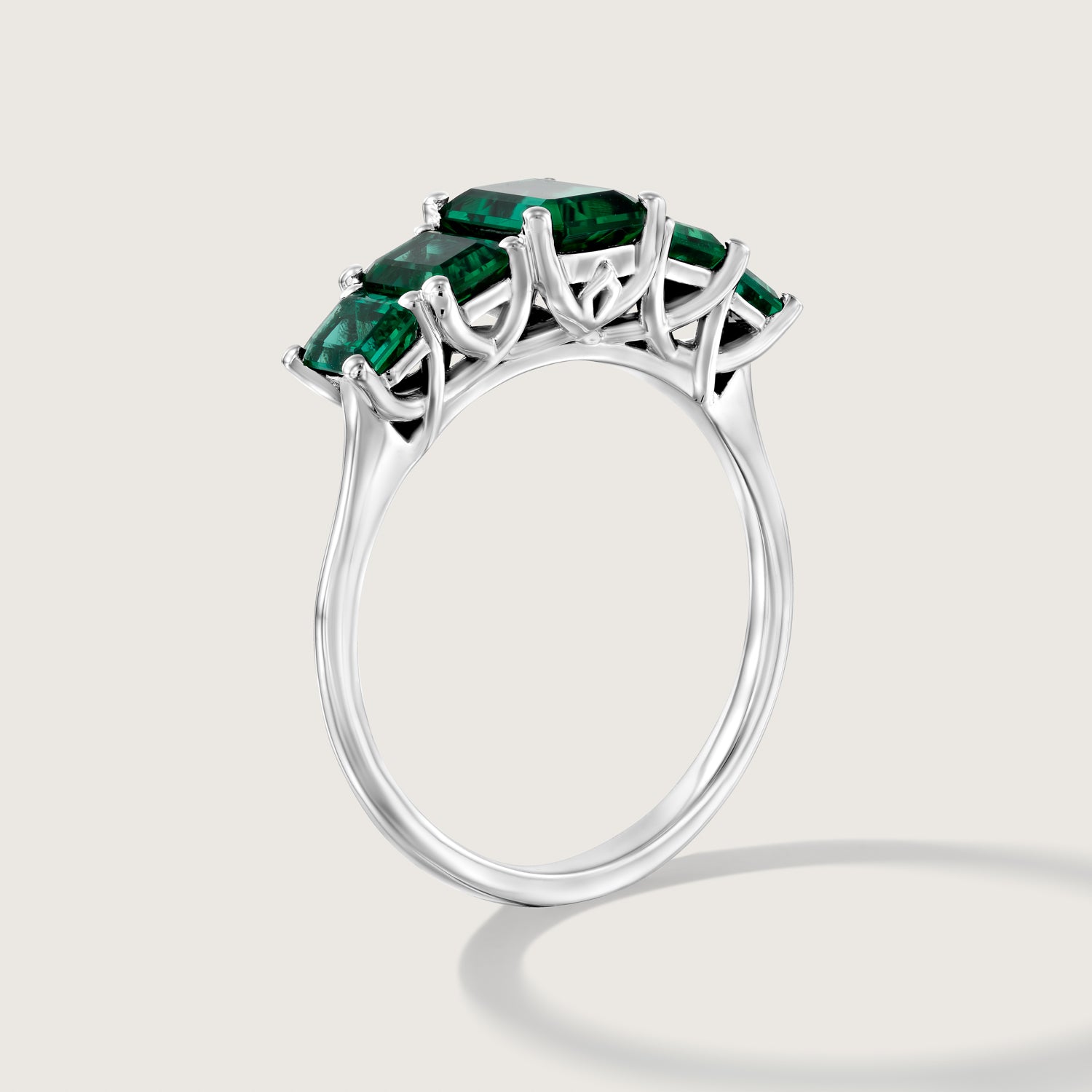 Alexandrina Gold Ring With Emeralds