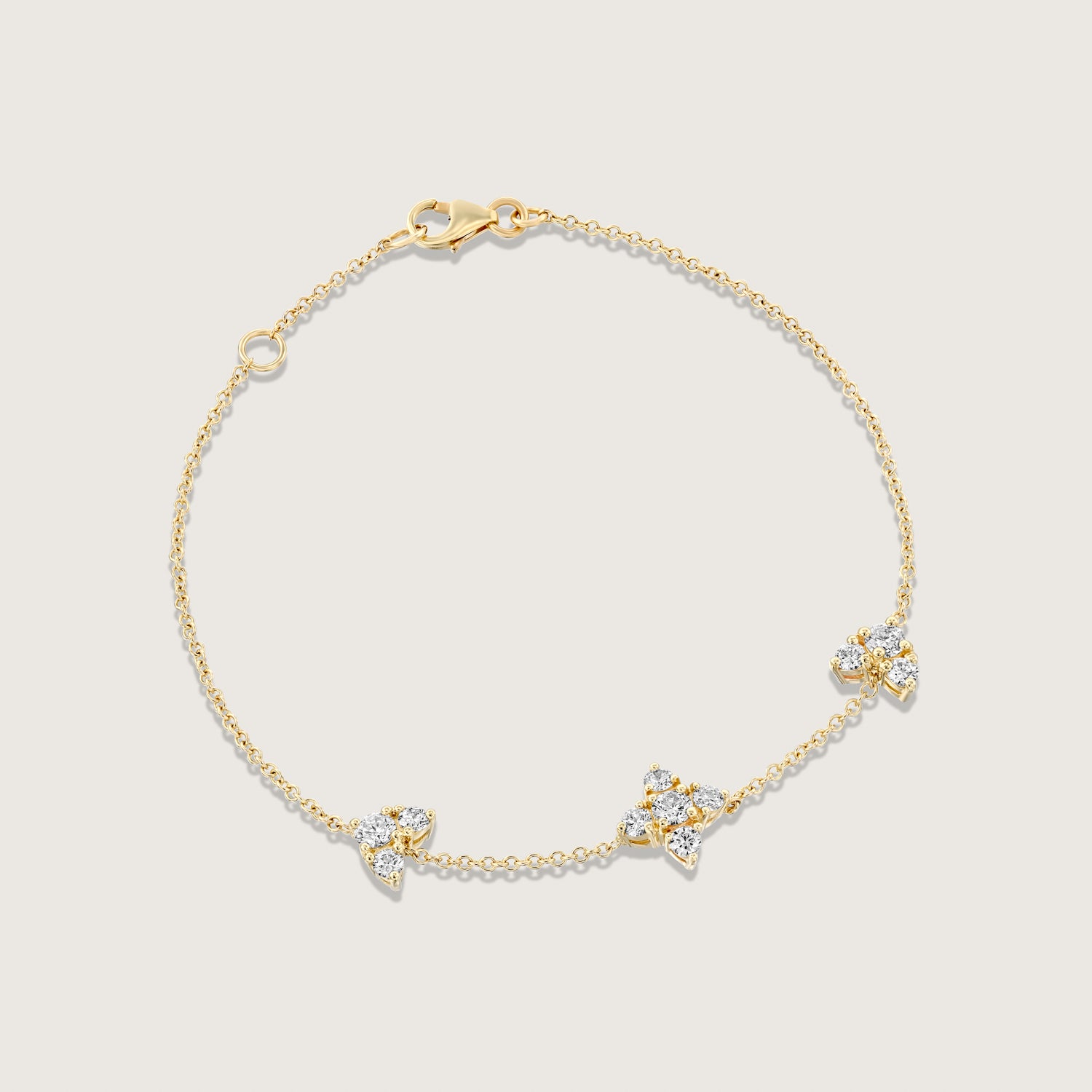 Judith Gold Bracelet White Diamonds