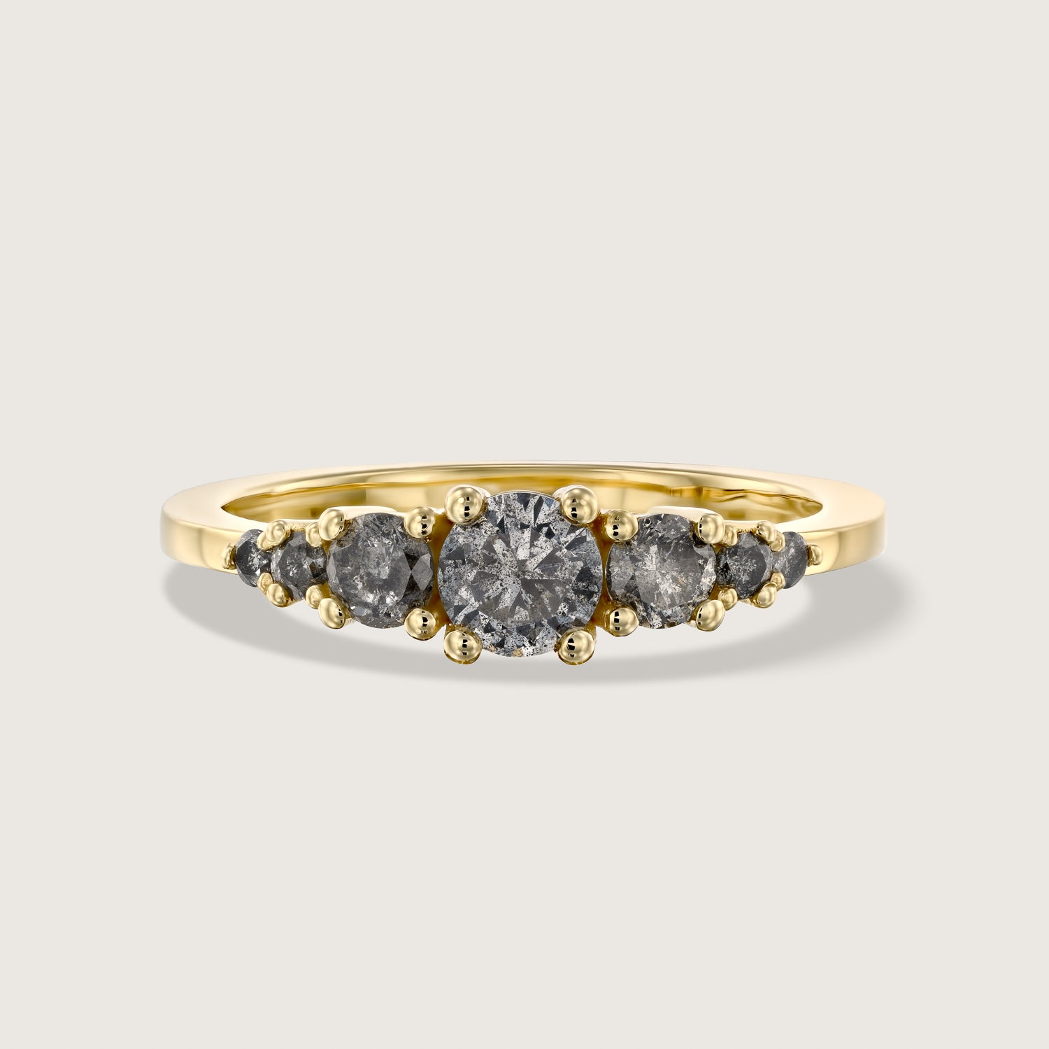 Bella Mia Gold Ring Grey Diamond