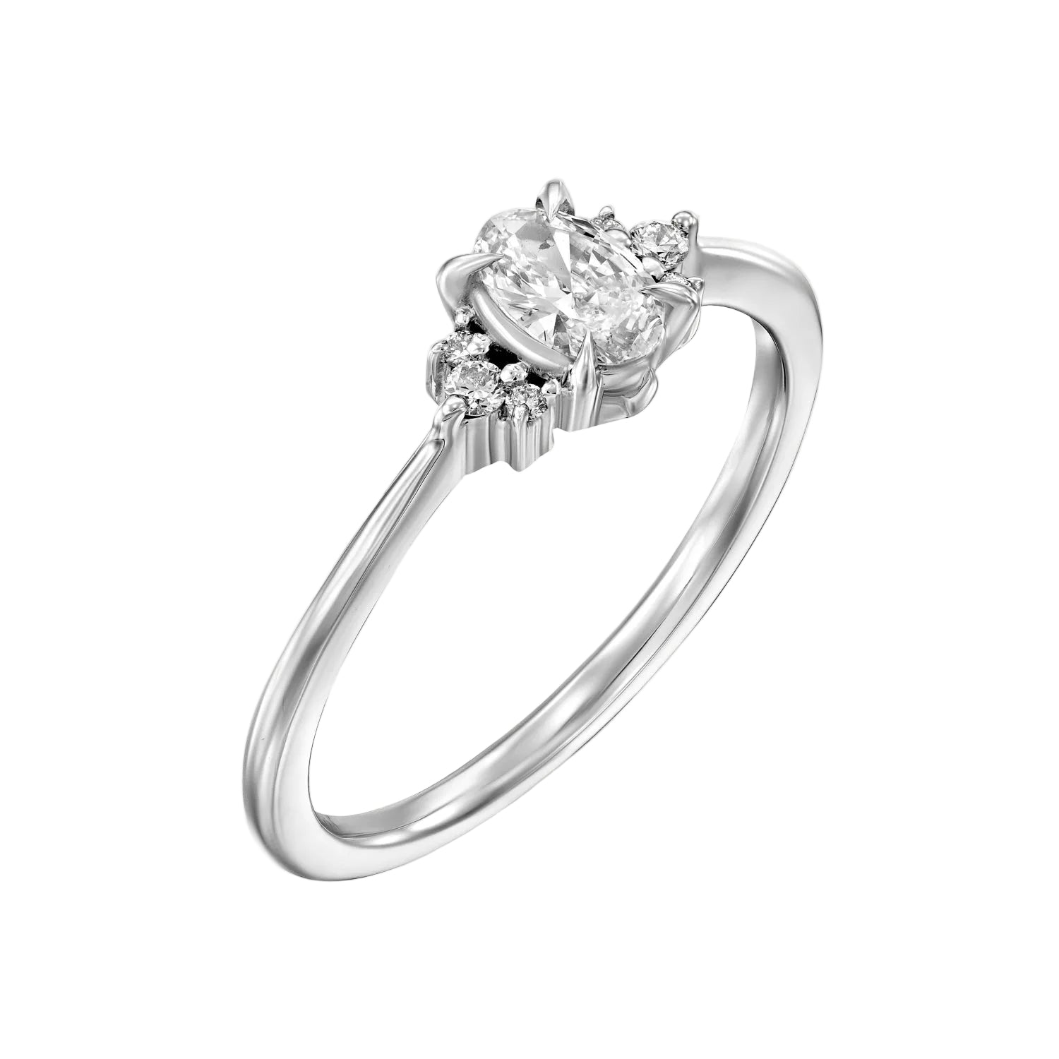 Ella Ring White Diamonds