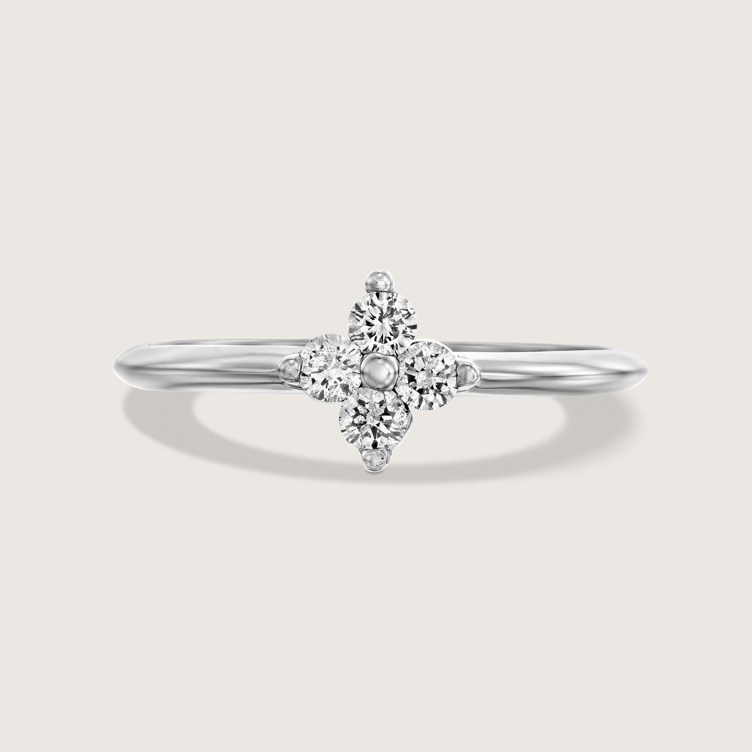 Beth Gold Ring With White Diamonds