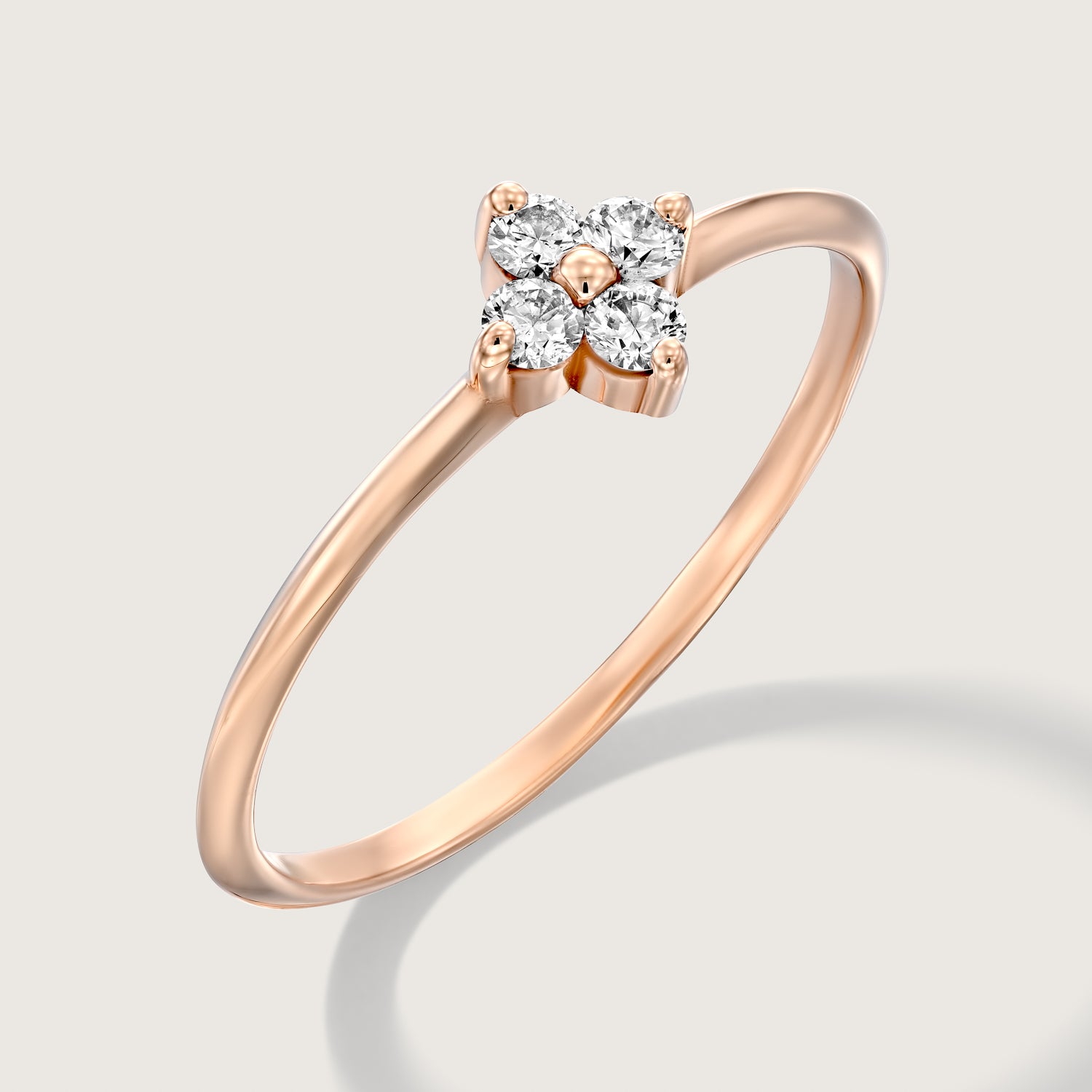 Beth Gold Ring With White Diamonds