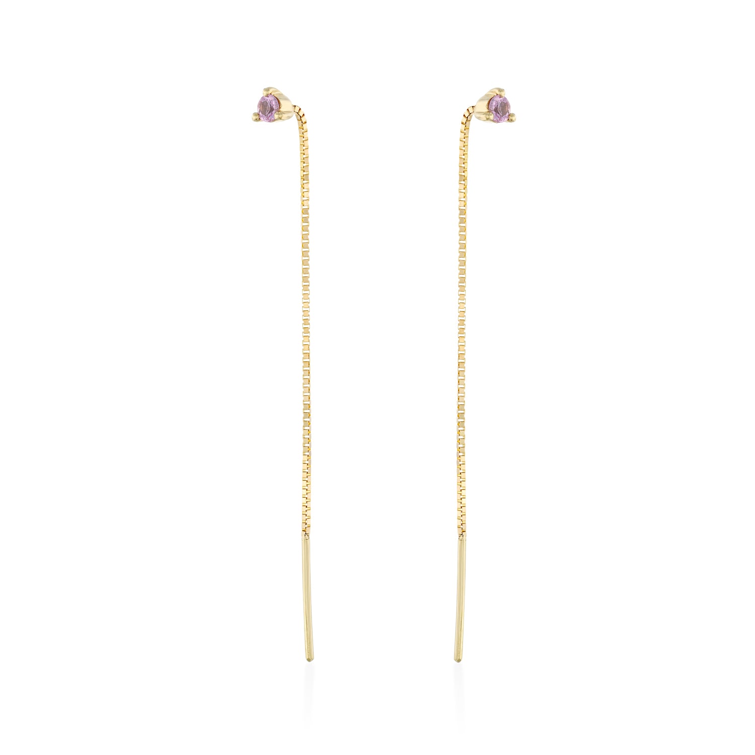 Noni Earring With pink Sapphire