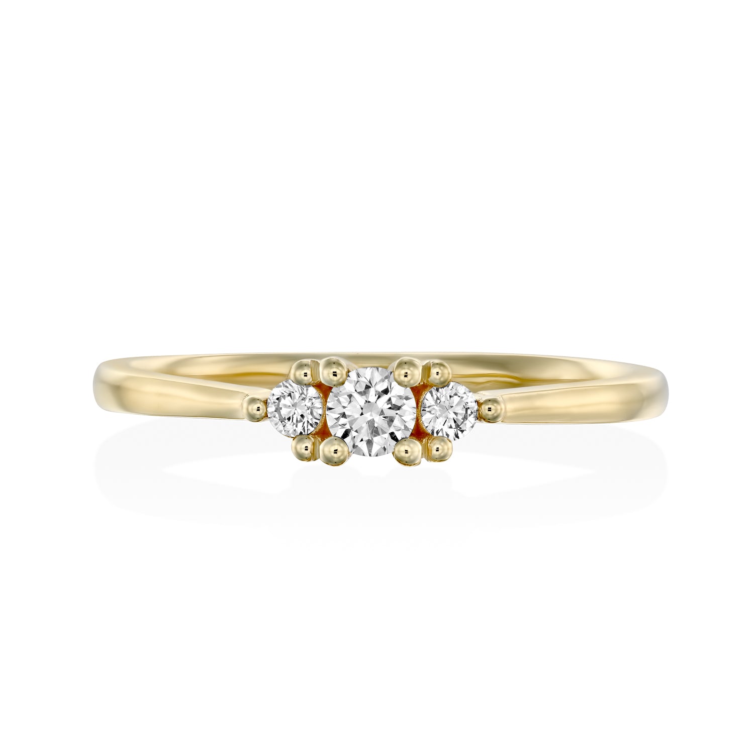 Audrey Gold Ring 3mm Diamond
