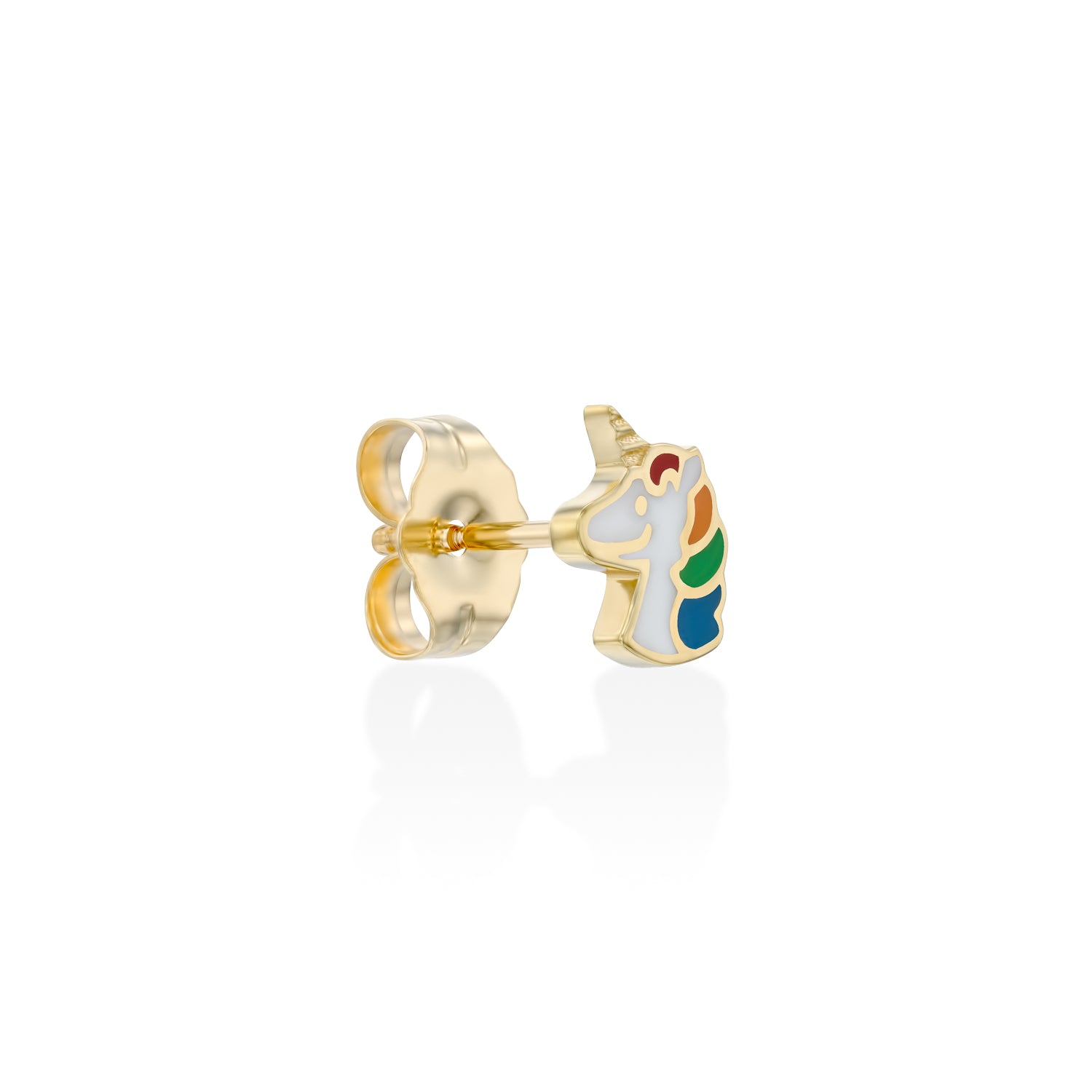 Unicorn Gold Earring