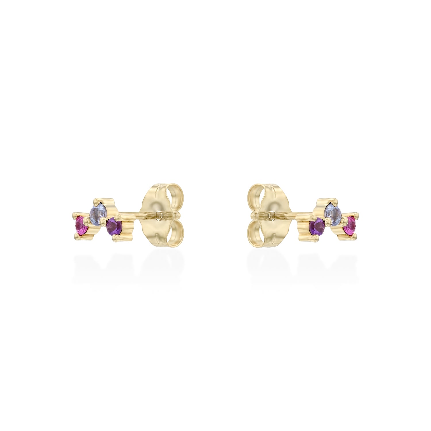 Frida purple rainbow Earring