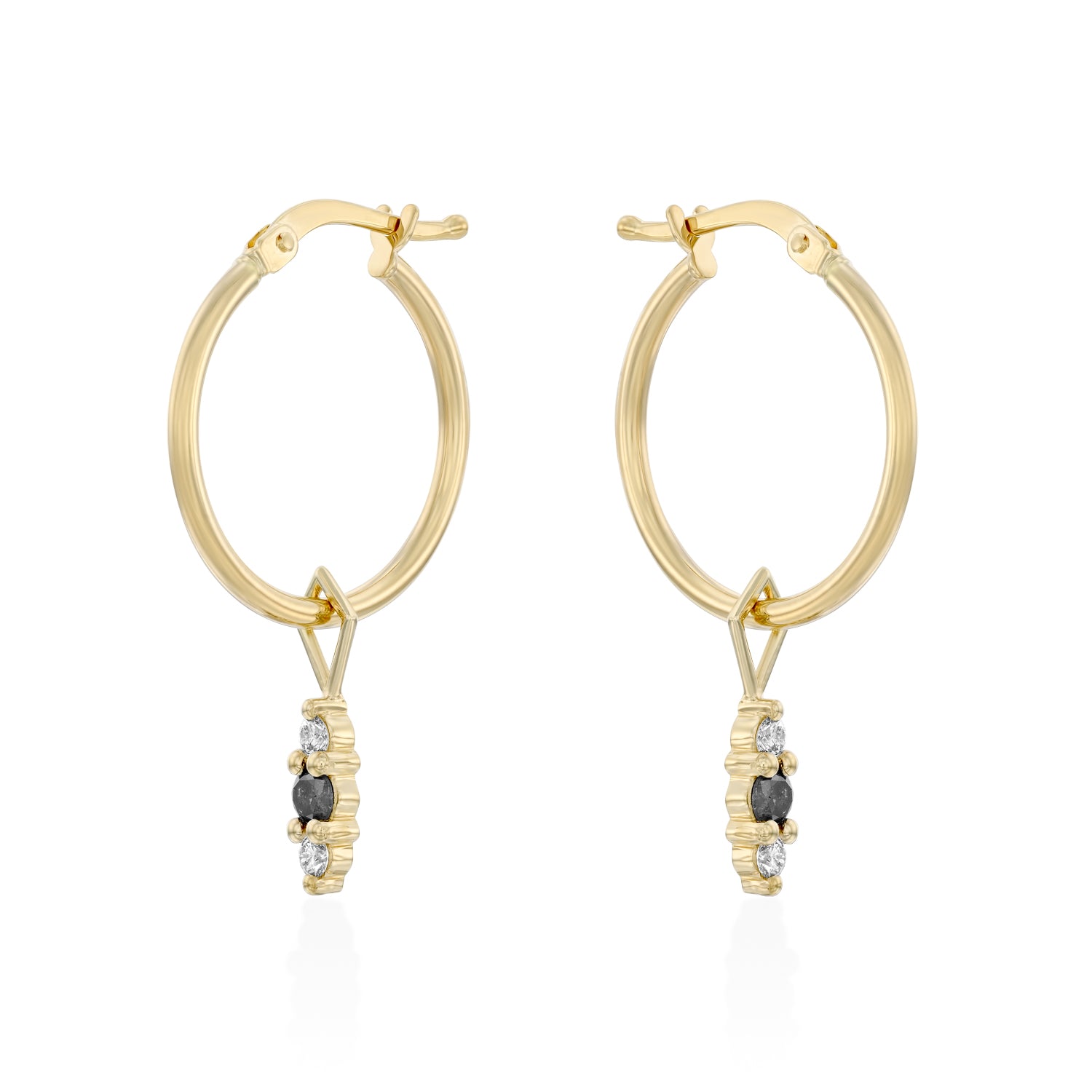 Audrey charm grey and white diamonds