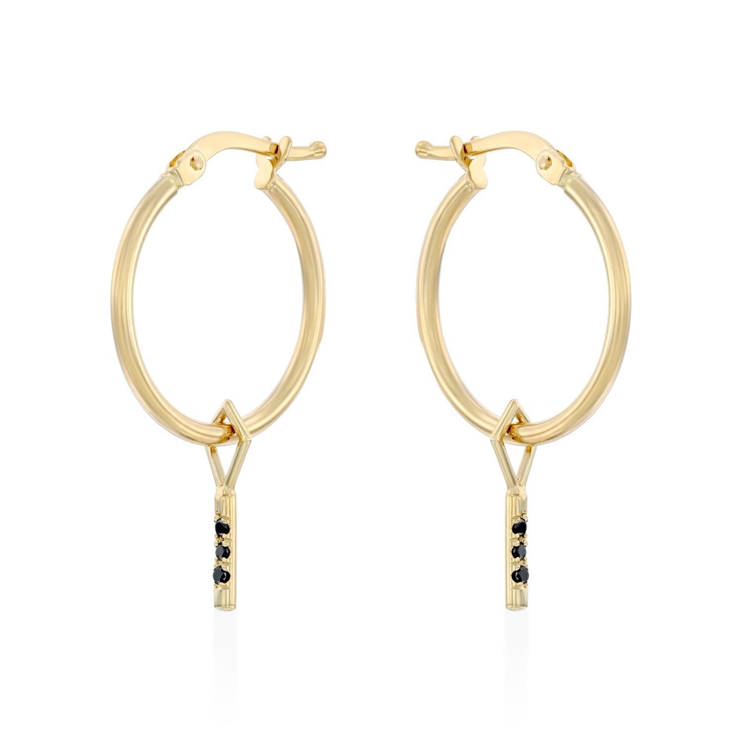 Valerie charm black diamonds