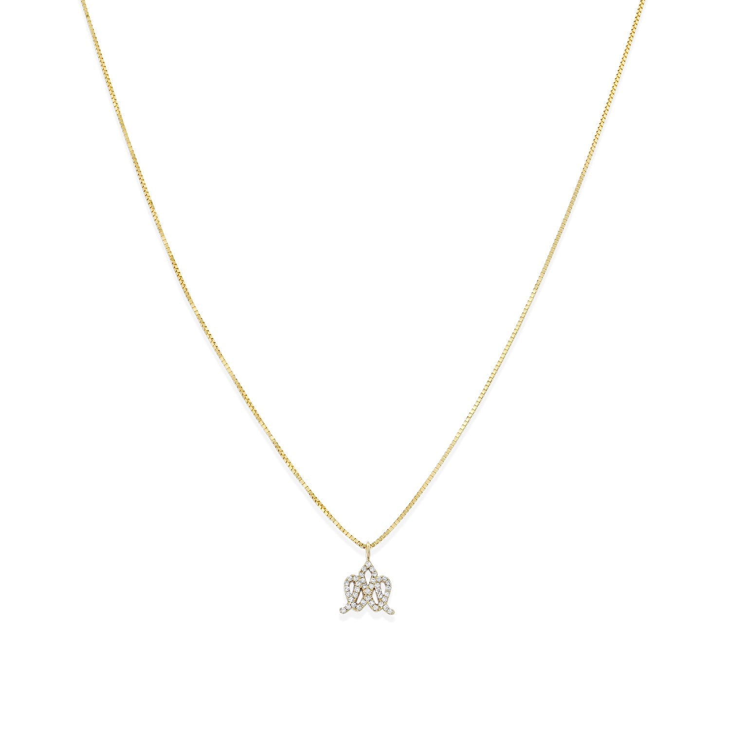Encrusted Crown Necklace