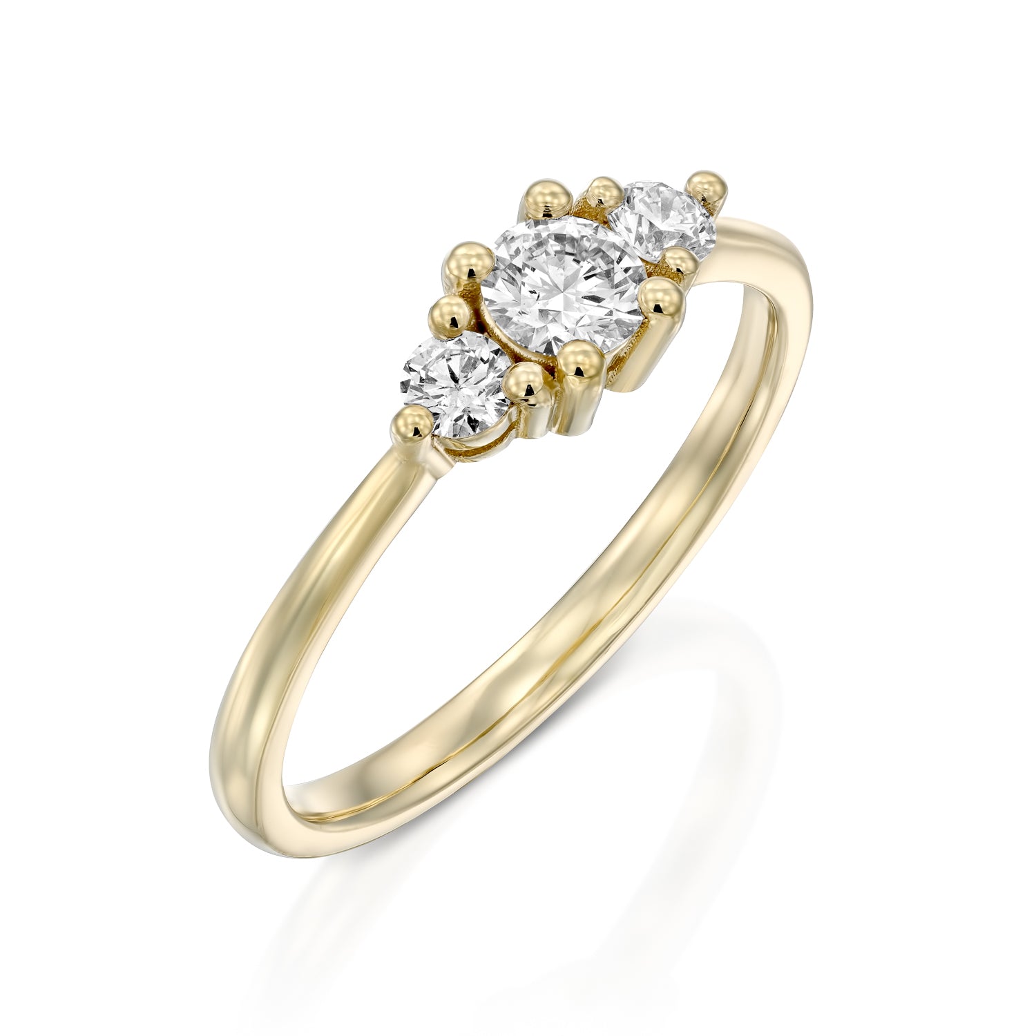 Audrey Gold Ring 3.5mm Diamond