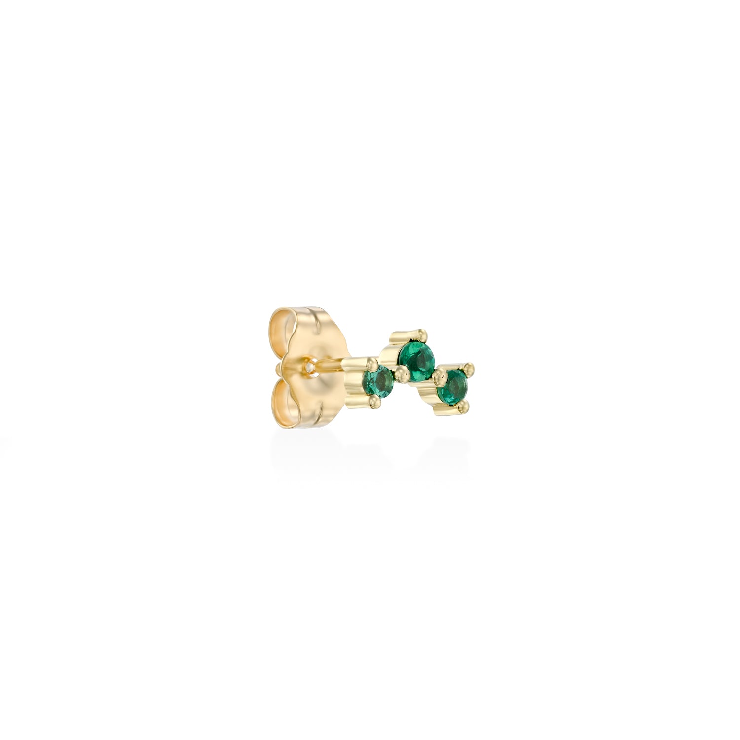 Frida Emerald Gold Earring