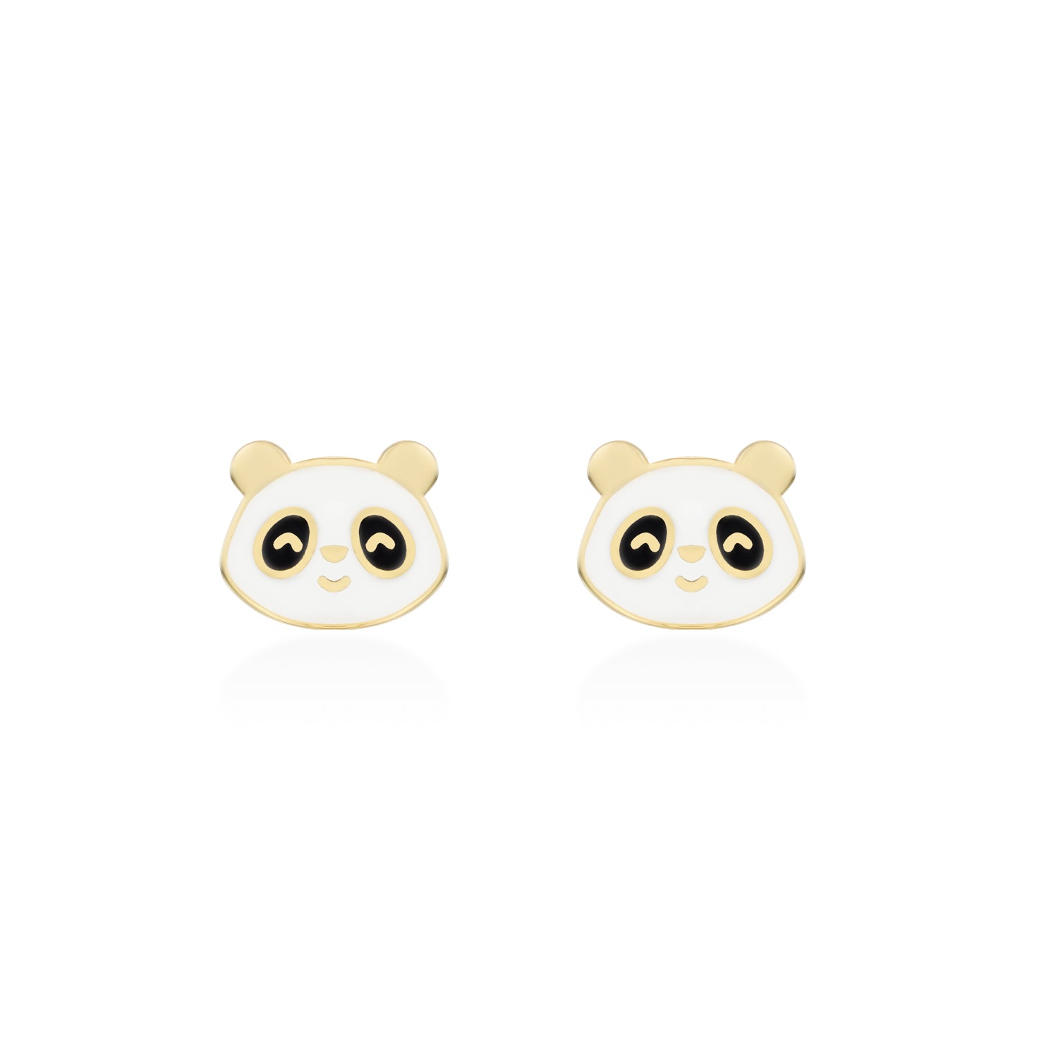 Panda Gold Earring