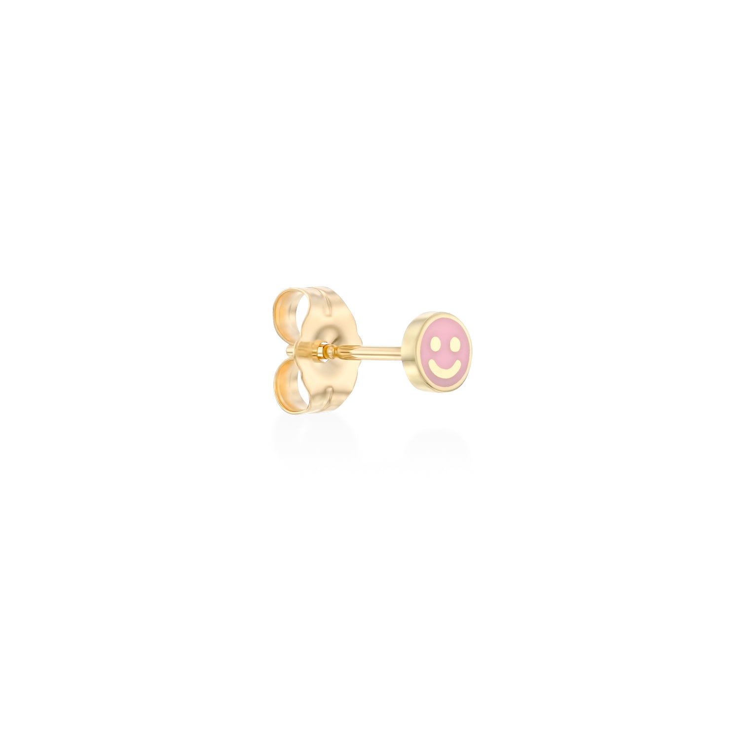 Smiley Gold Earring