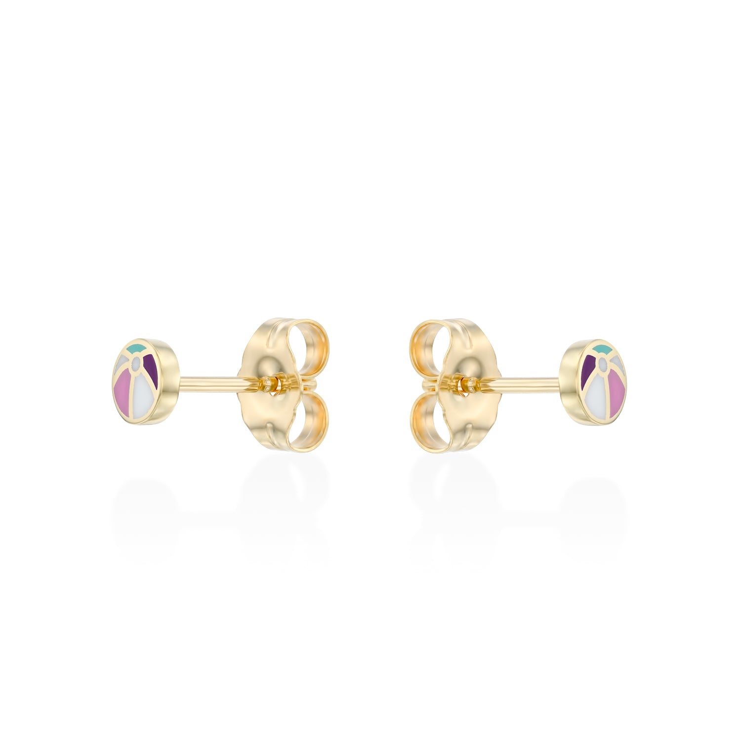 Beach Ball Gold Earring