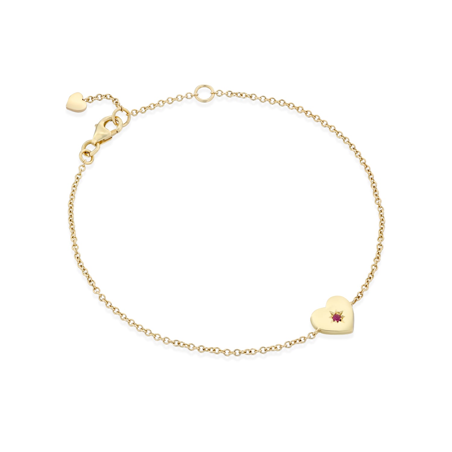 Heart Bracelet ruby