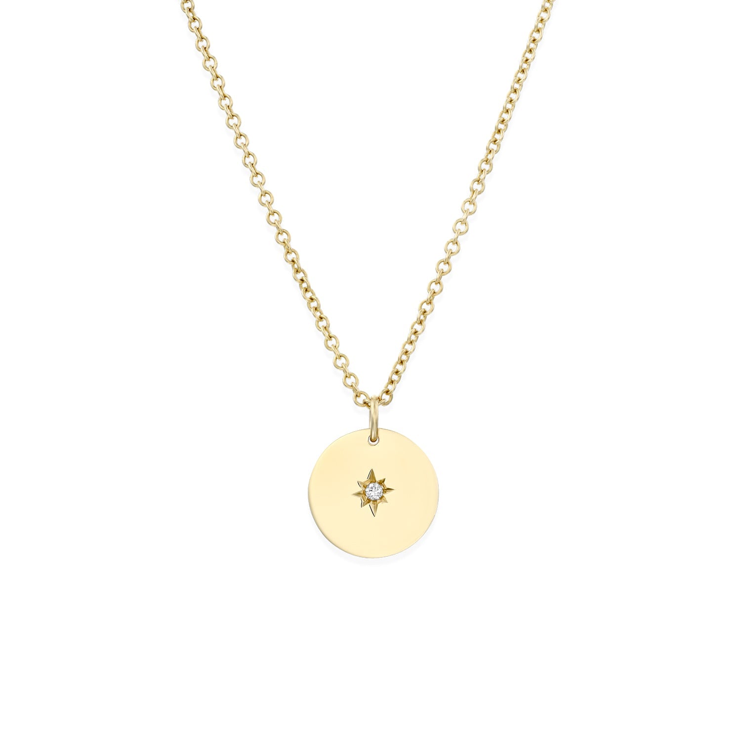 Chiara Gold Necklace with Star Setting