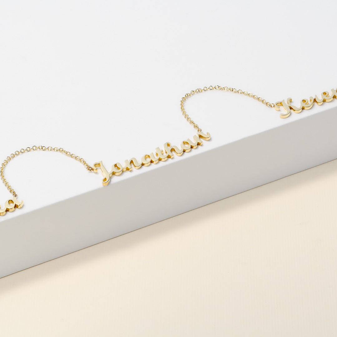 3 Names necklace