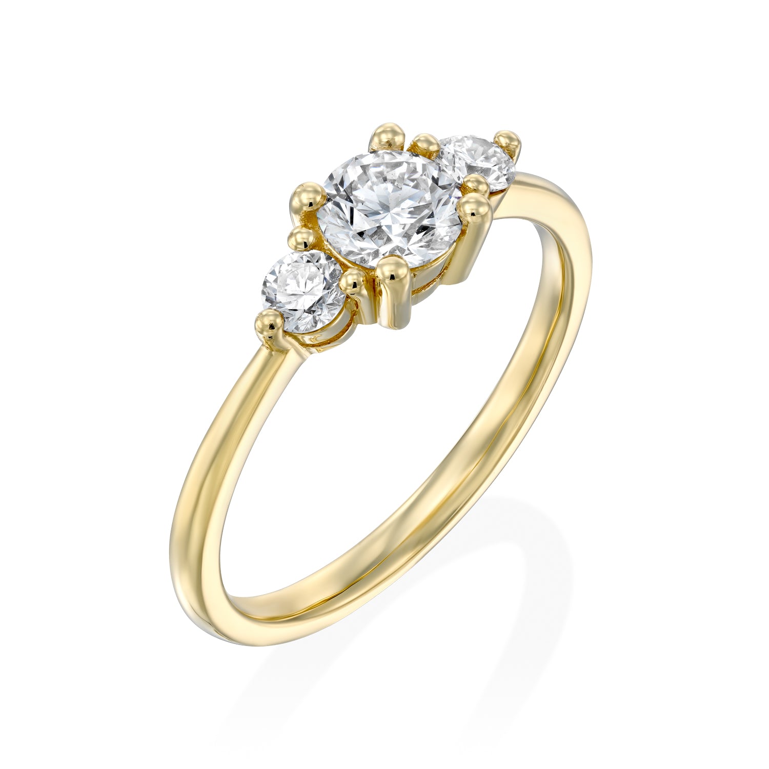 Audrey Gold Ring 5mm Diamond