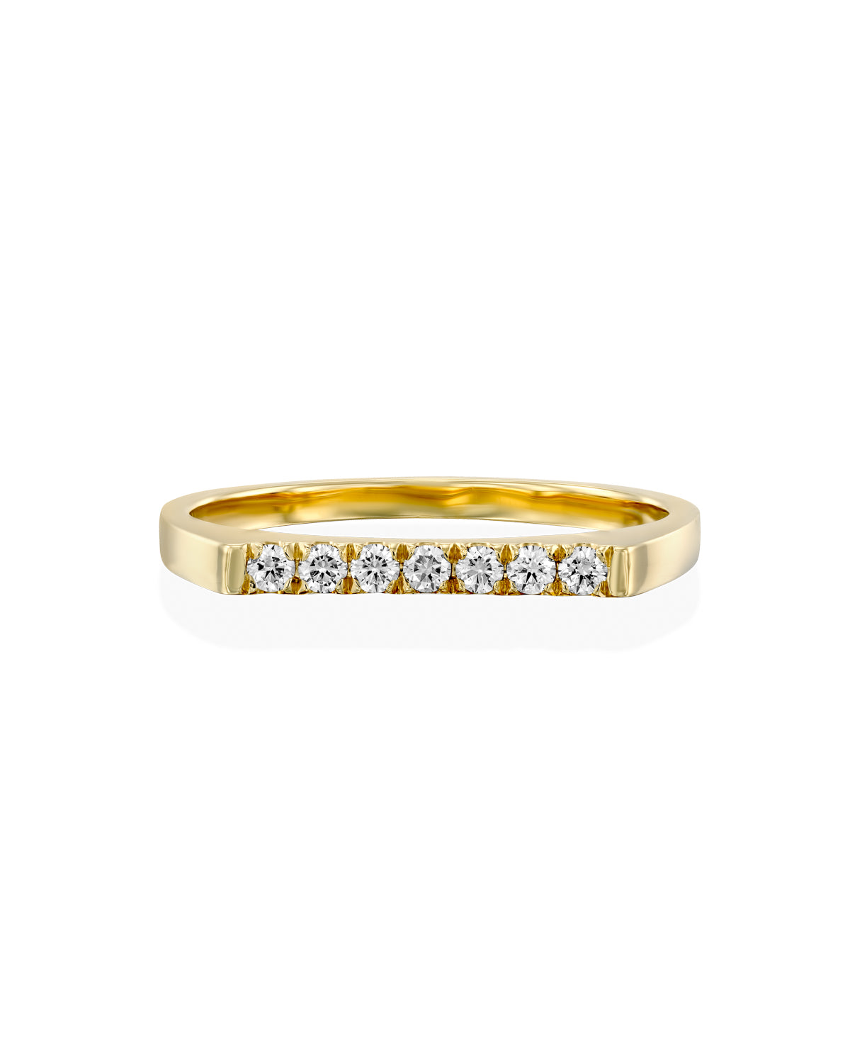 Carrie Gold Ring White Diamonds