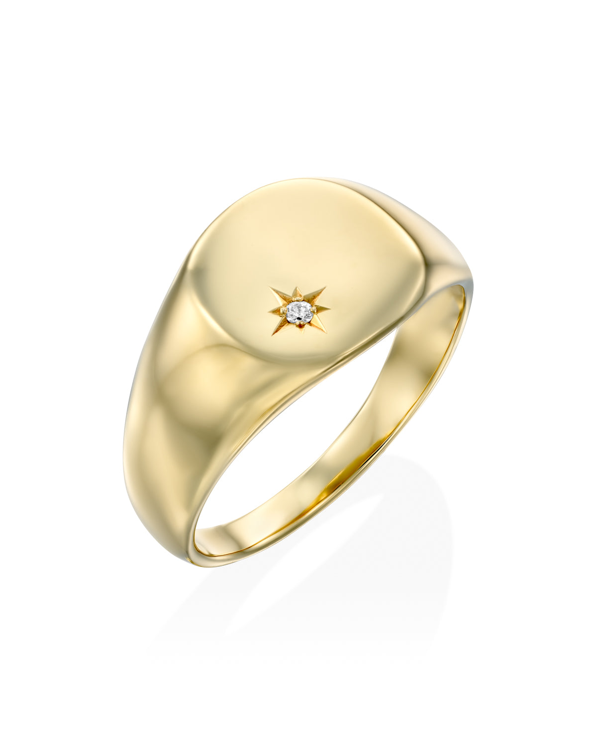 Maria Gold Ring White Diamond