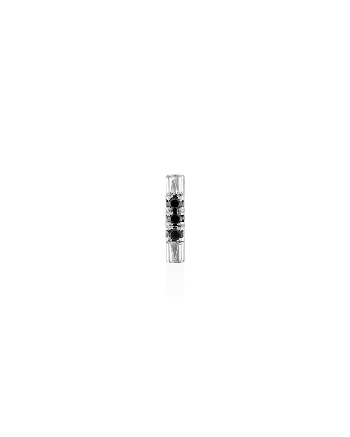 Valerie Gold Earring Black Diamonds