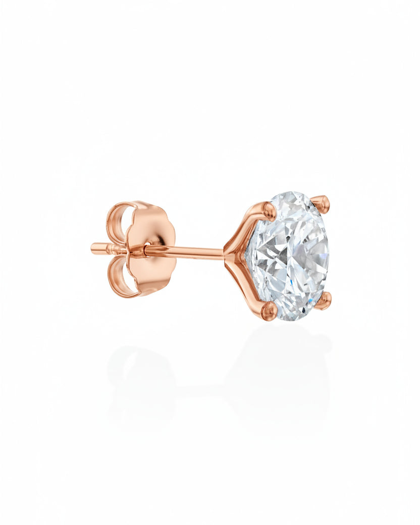 Martina Gold Earring 2ct lab Diamond