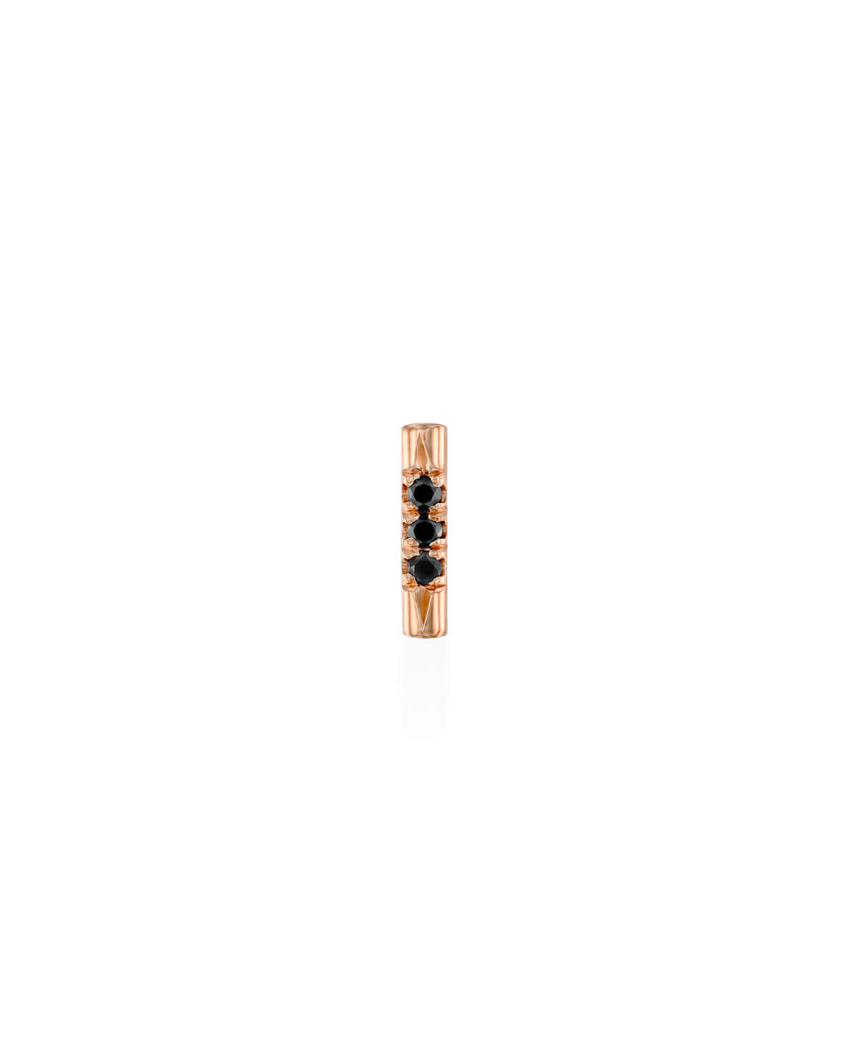 Valerie Gold Earring Black Diamonds