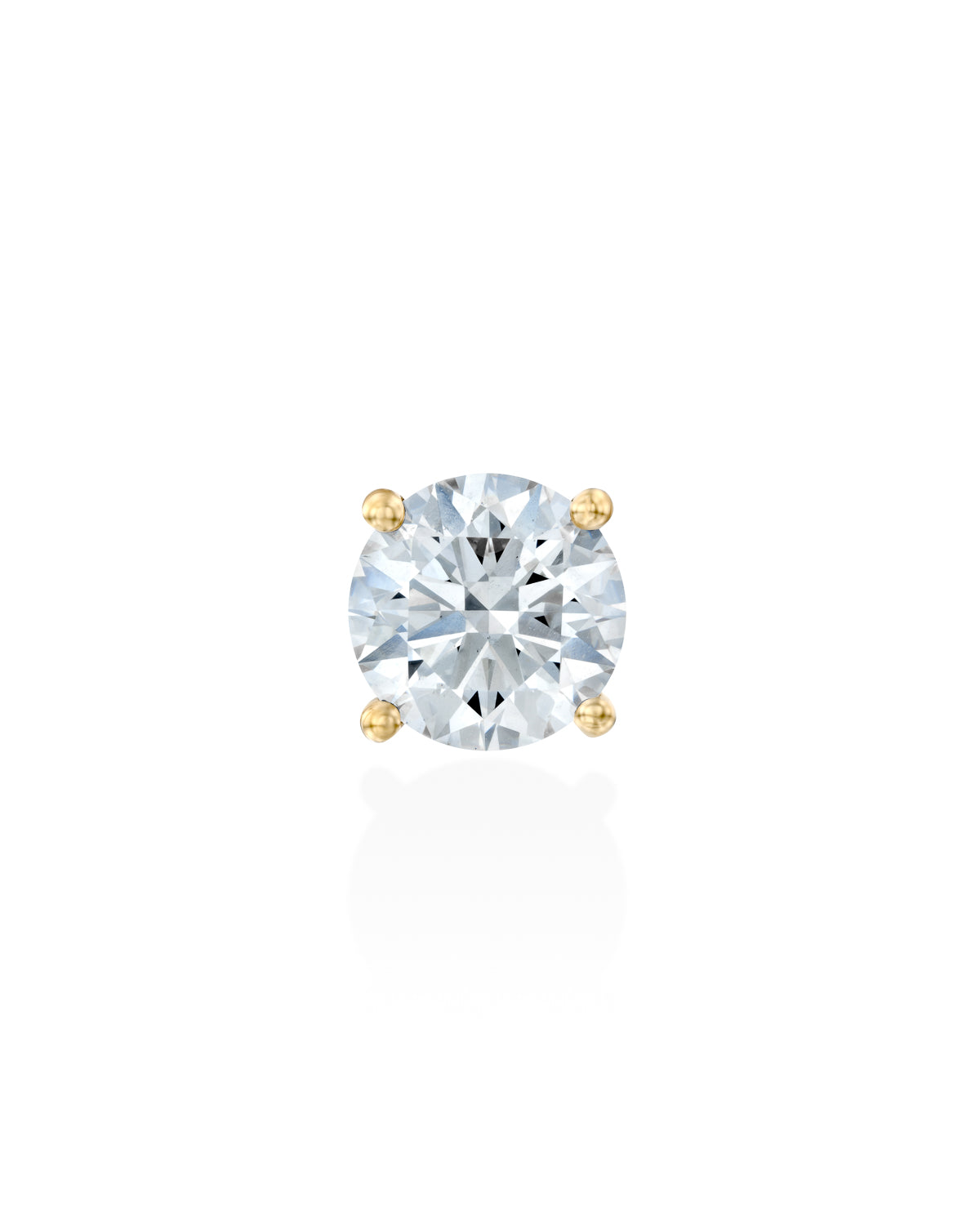 Martina Gold Earring 2ct lab Diamond