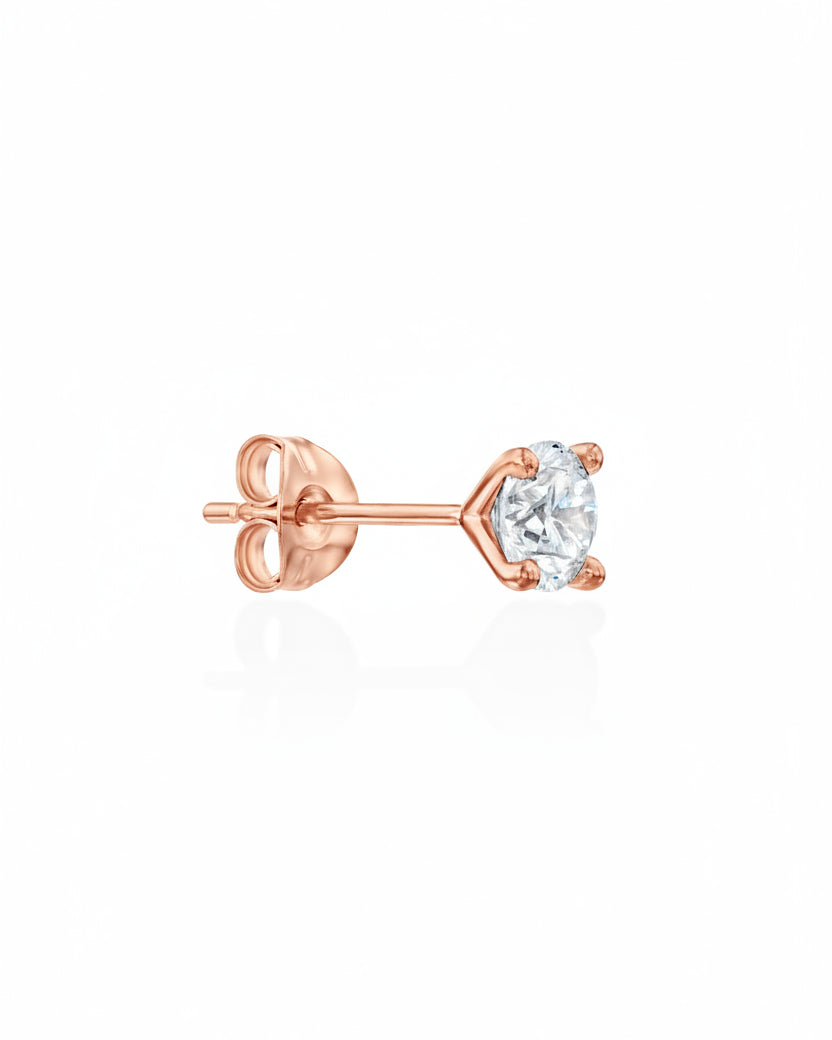 Martina Gold Earring 5mm lab Diamond