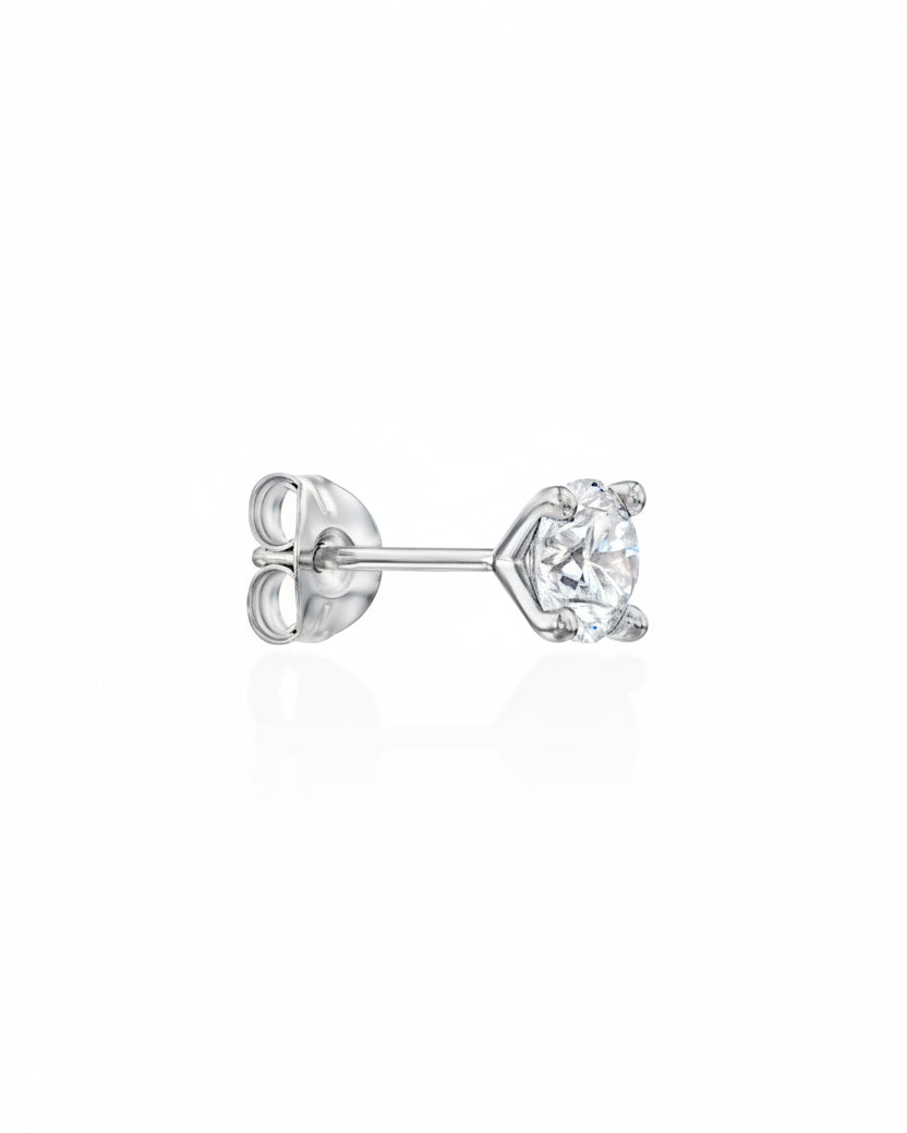 Martina Gold Earring 5mm lab Diamond