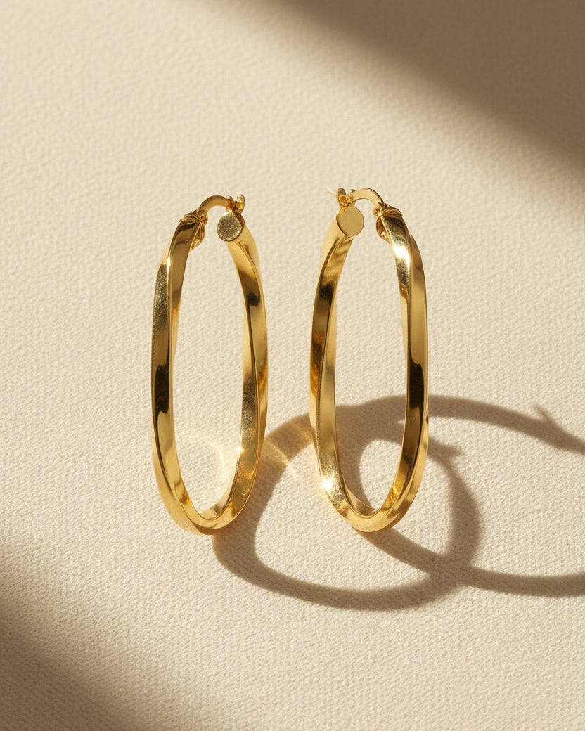 Betty gold hoop earrings