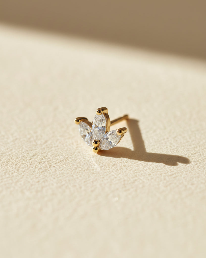 Mini Francoise Earring White Diamonds