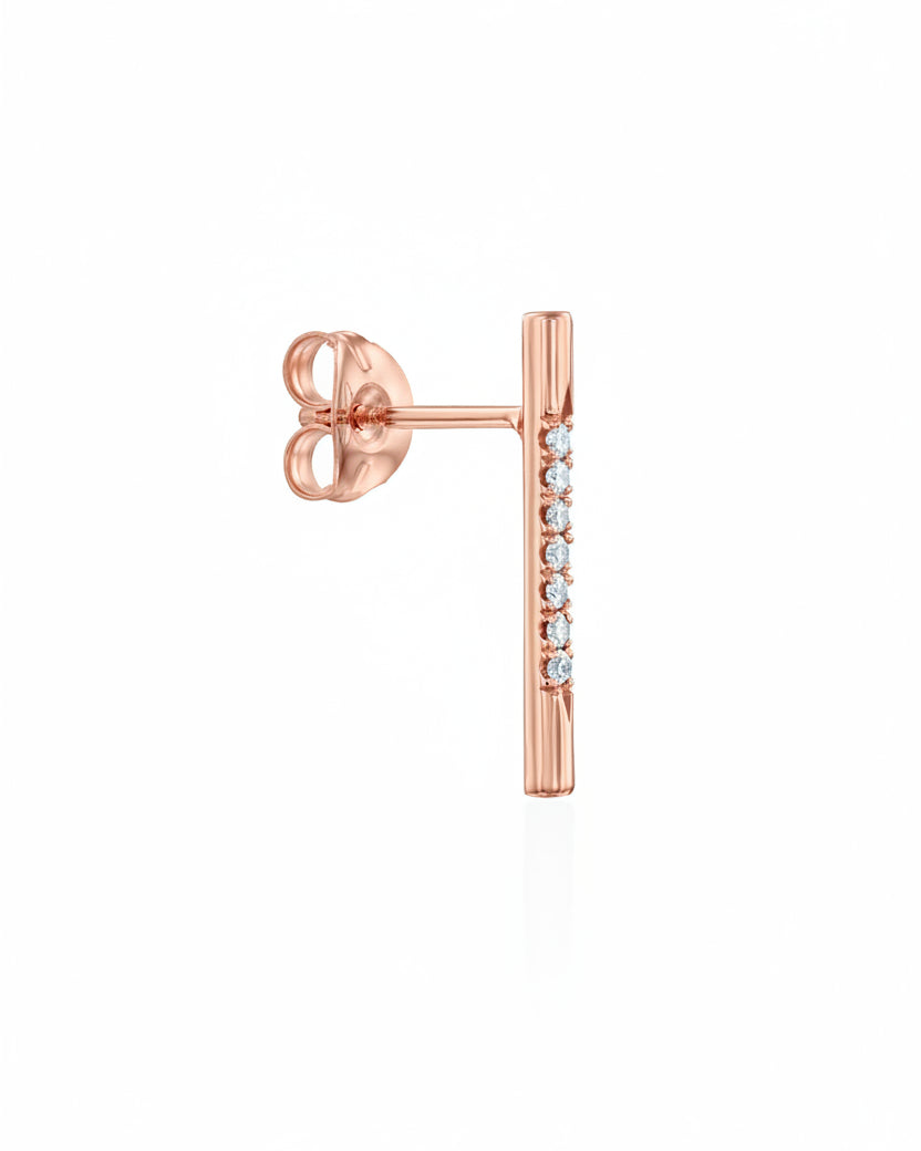 Long Valerie Gold Earring diamonds
