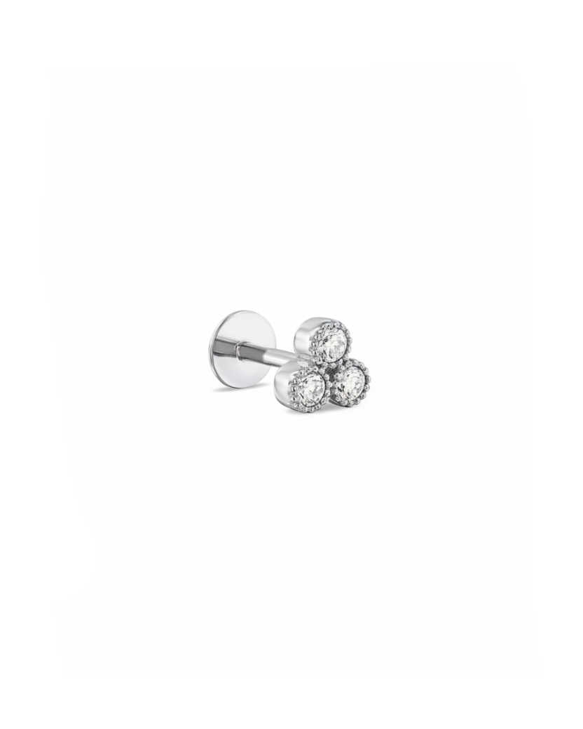 Henrietta Piercing Earring white Diamonds