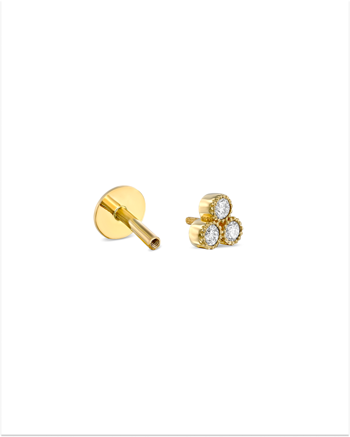 Henrietta Piercing Earring white Diamonds