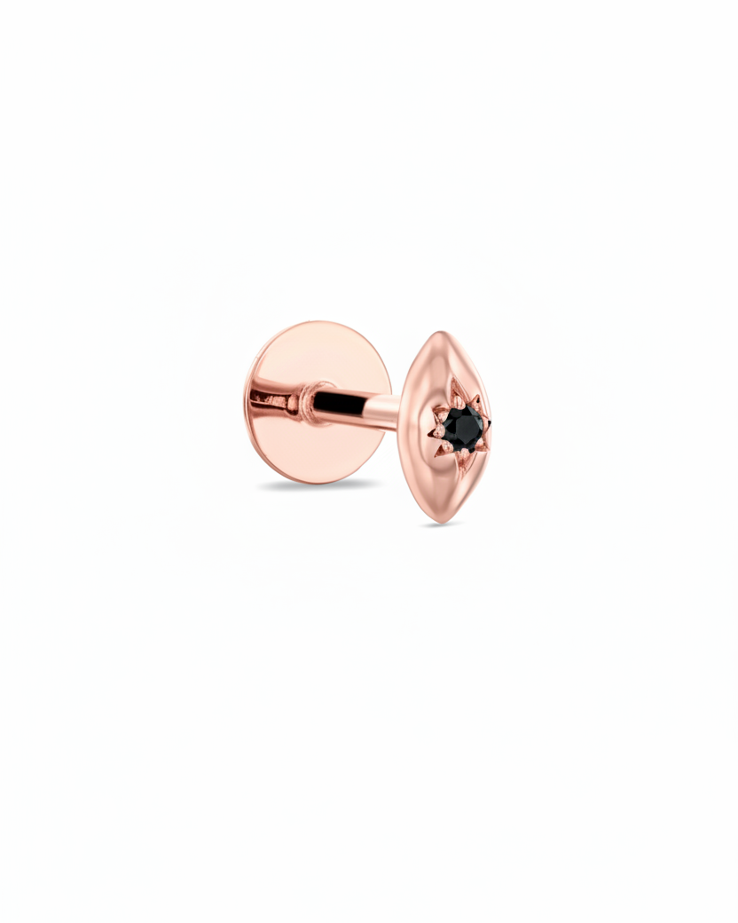 Agatha Piercing Earring With Black Diamond