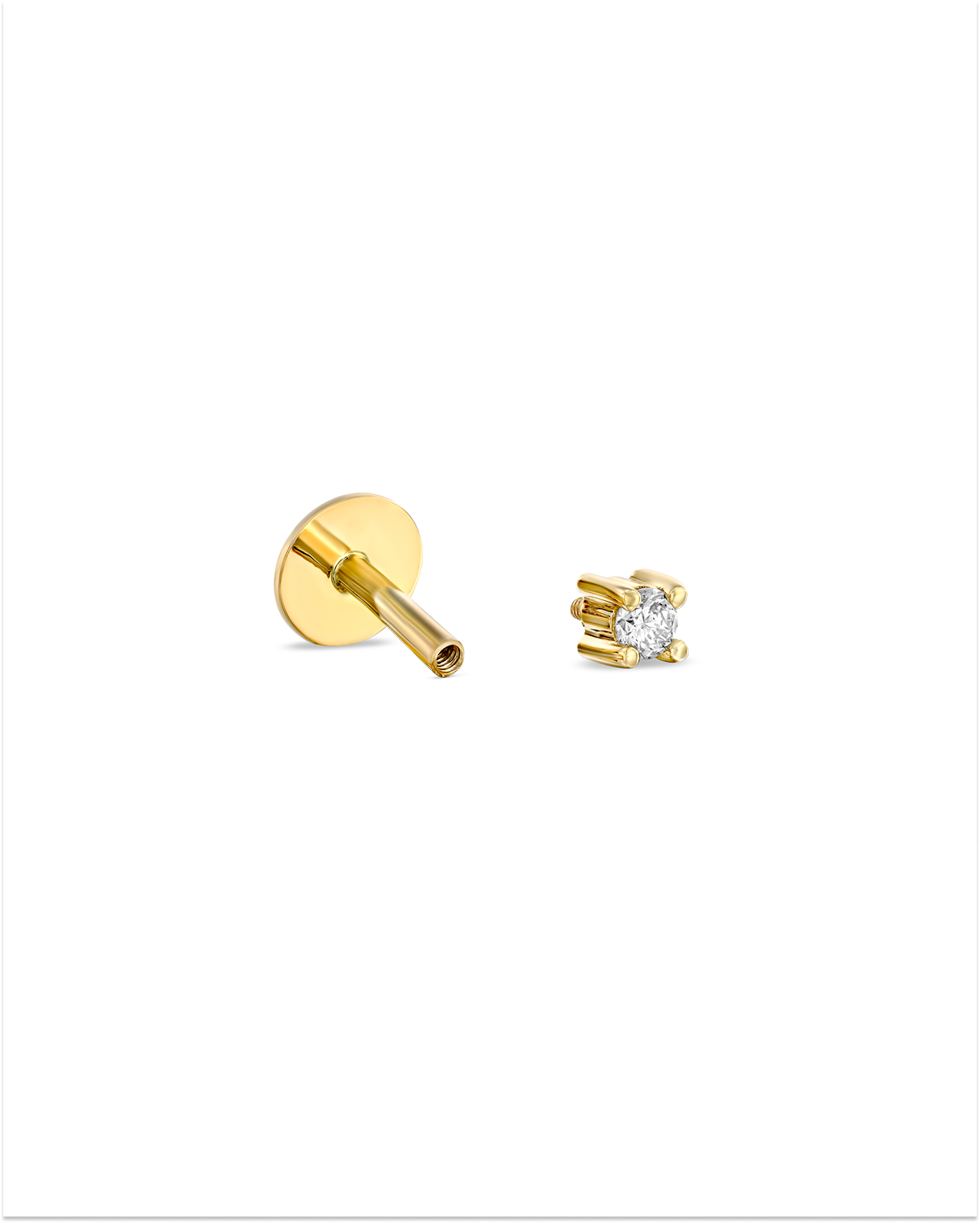 Martina Piercing Earring White Diamond