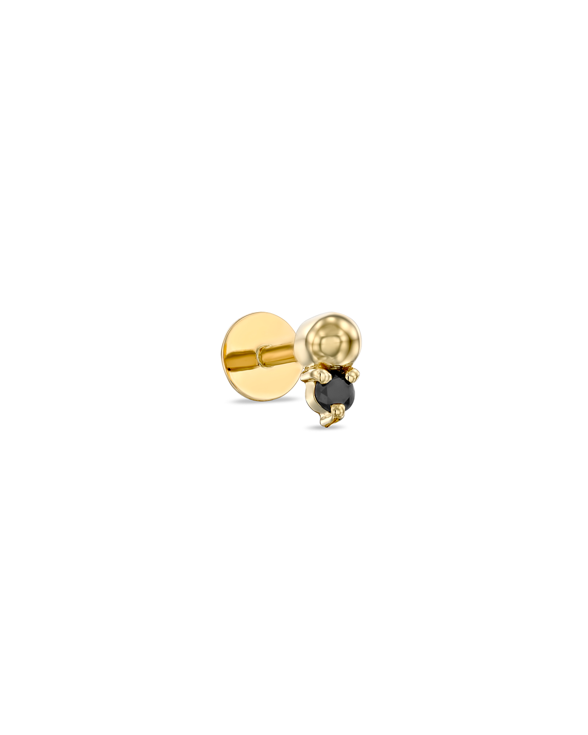 Marie Piercing Earring With Black Diamond