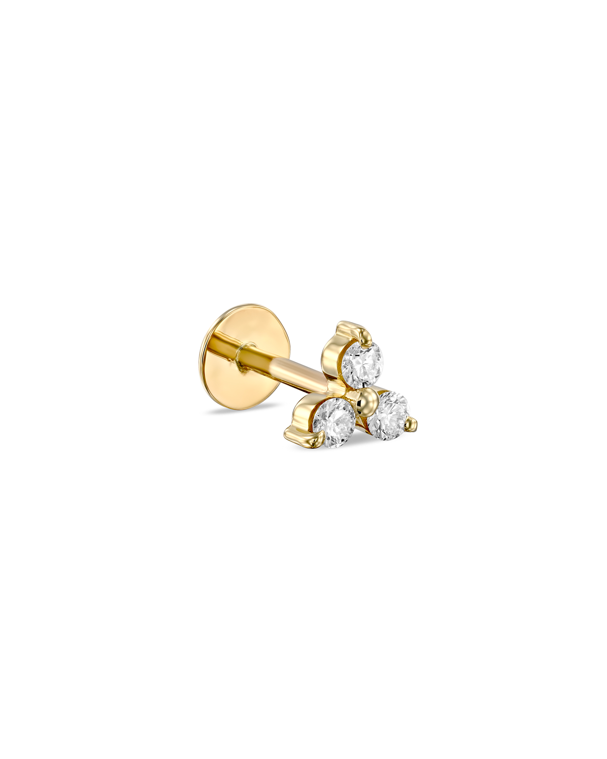 Grace Piercing Earring With White Diamonds