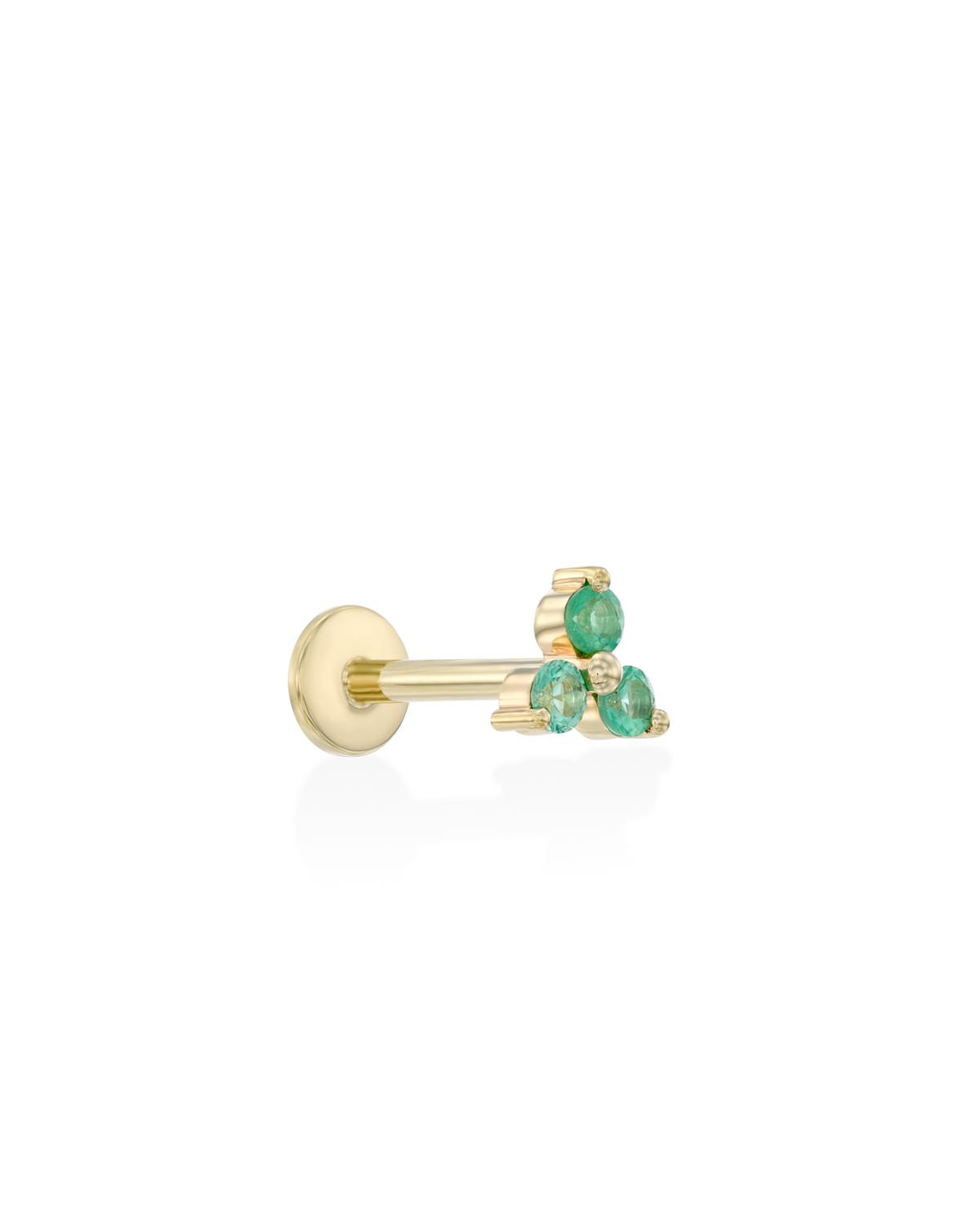 Grace Piercing Earring With Emerald