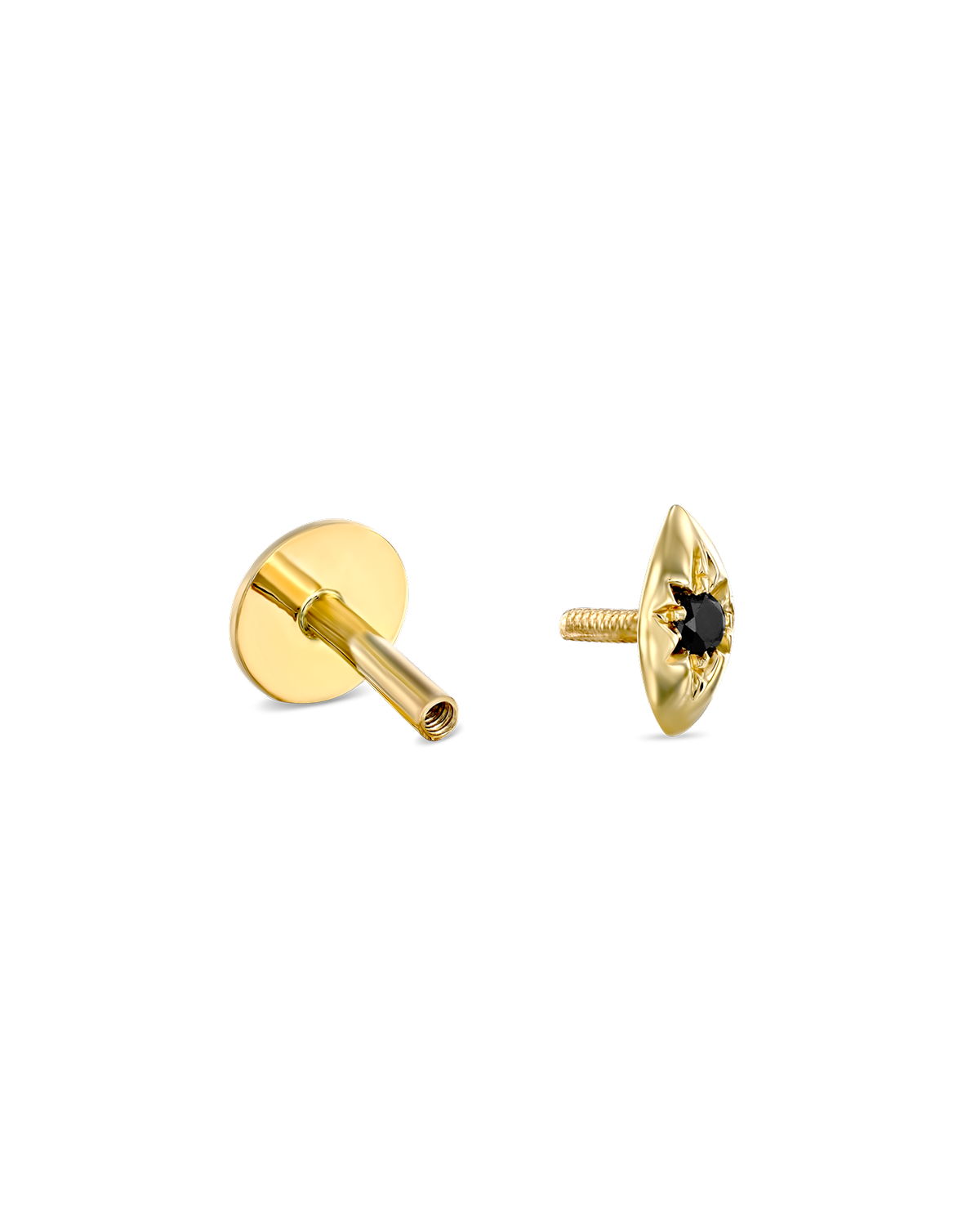 Agatha Piercing Earring With Black Diamond