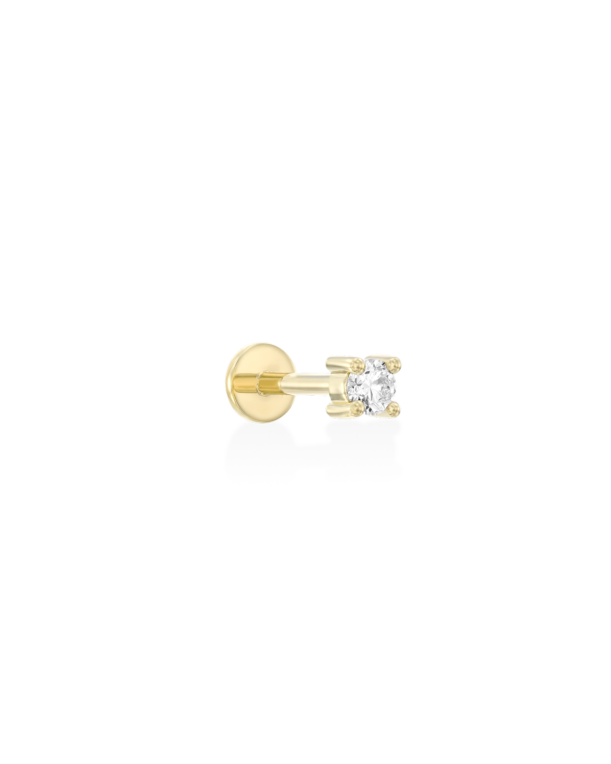 Martina Piercing Earring 3mm white diamond