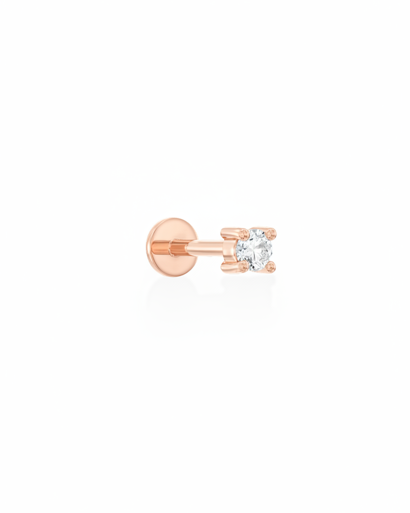 Martina Piercing Earring 3mm white diamond
