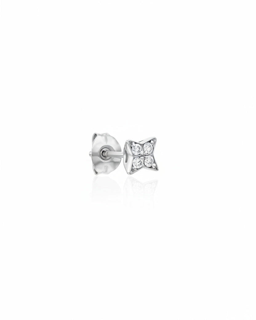 Venus Earring With White Diamonds