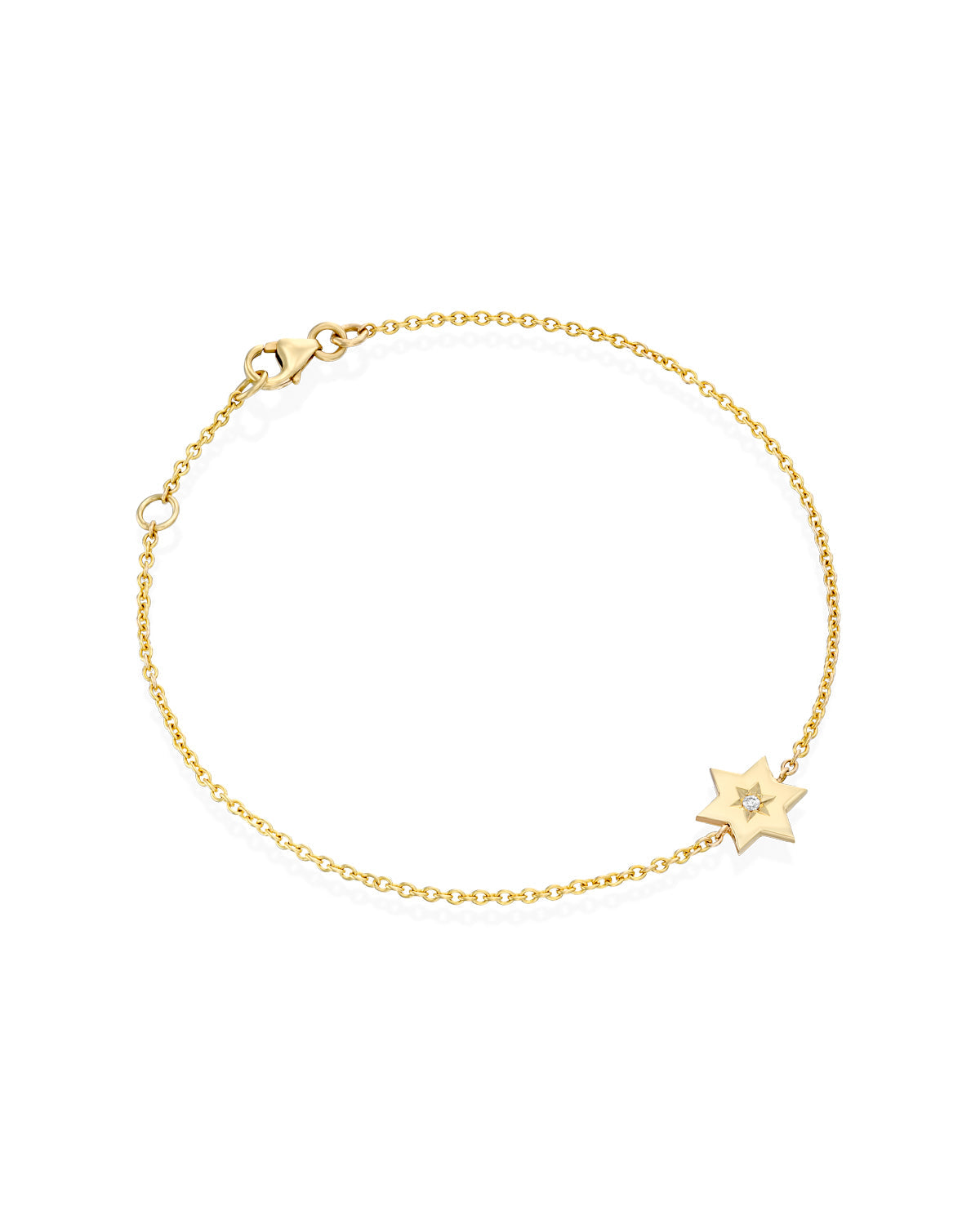 The Gaza envelope Shield Star Of David Gold bracelet diamond