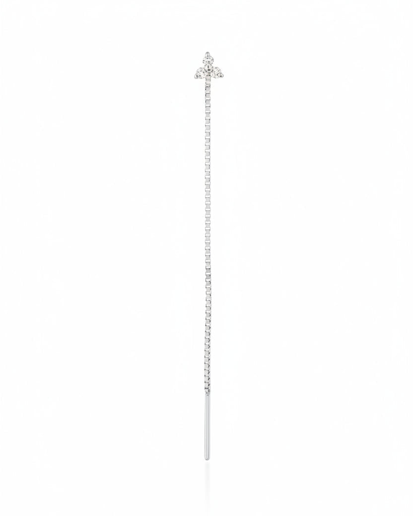 Mini Grace Noni White Diamond Earring