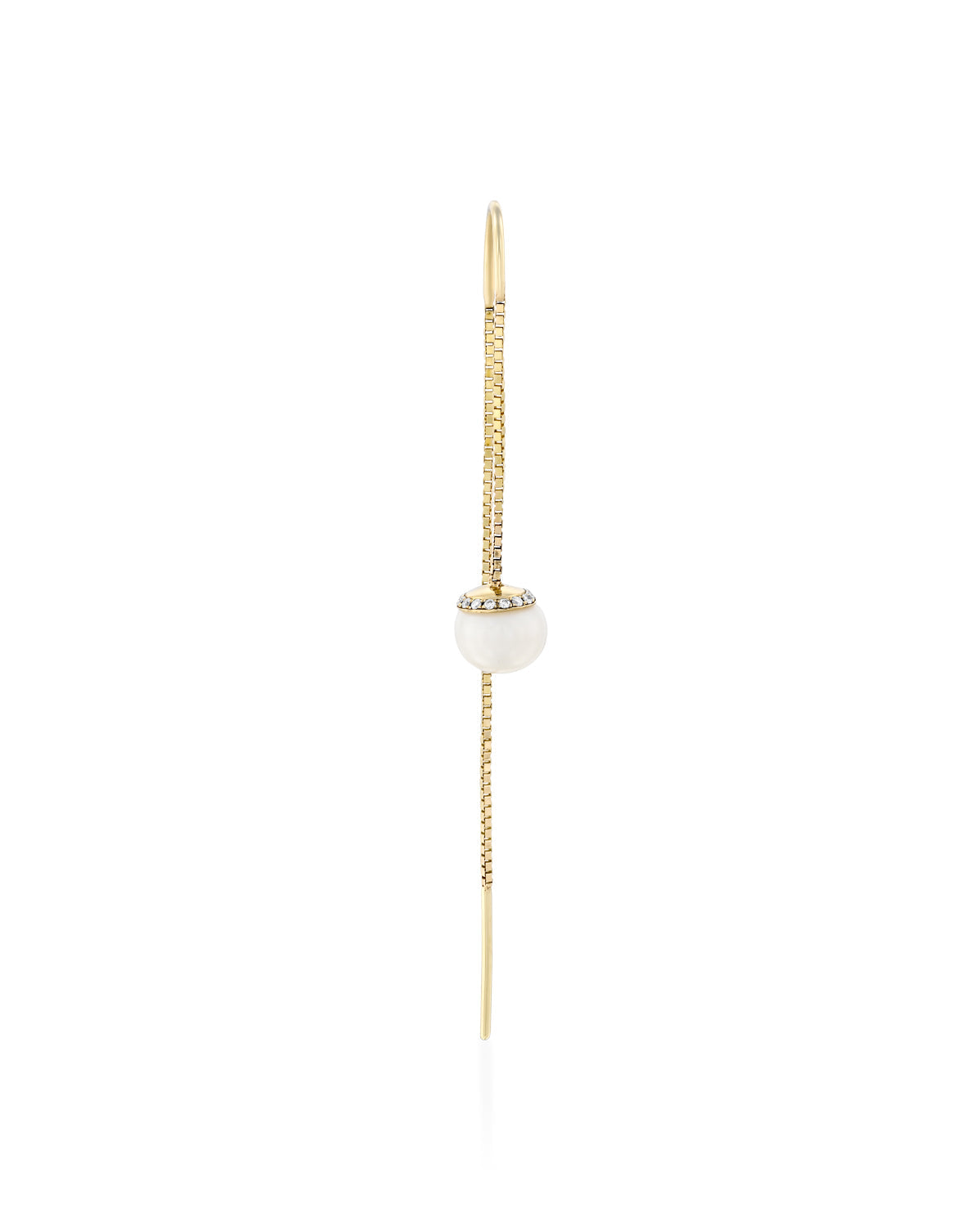 Ashley Earring with Pearls and Diamonds horseshoe