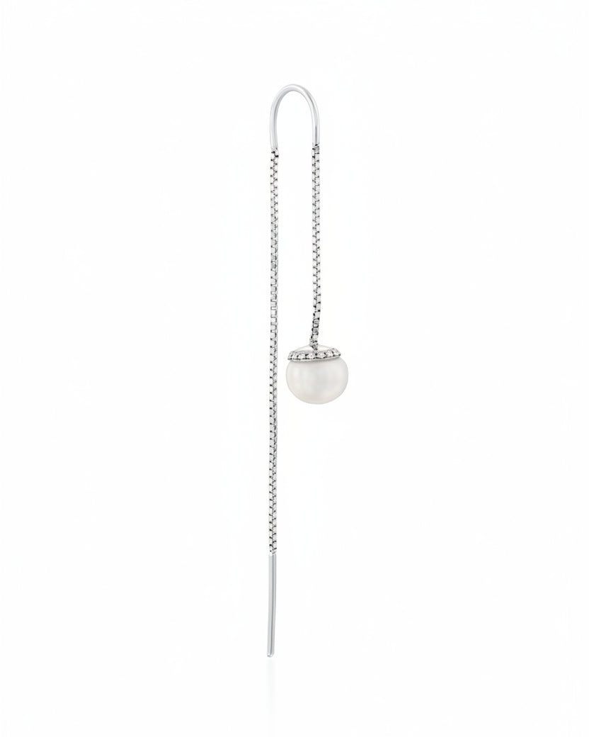 Ashley Earring with Pearls and Diamonds horseshoe