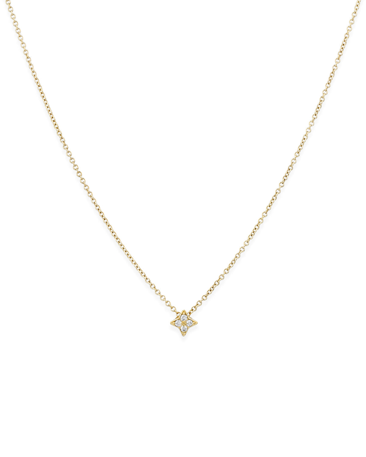 Saturn Necklace With White Diamonds